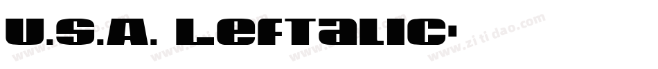 U.S.A. Leftalic字体转换